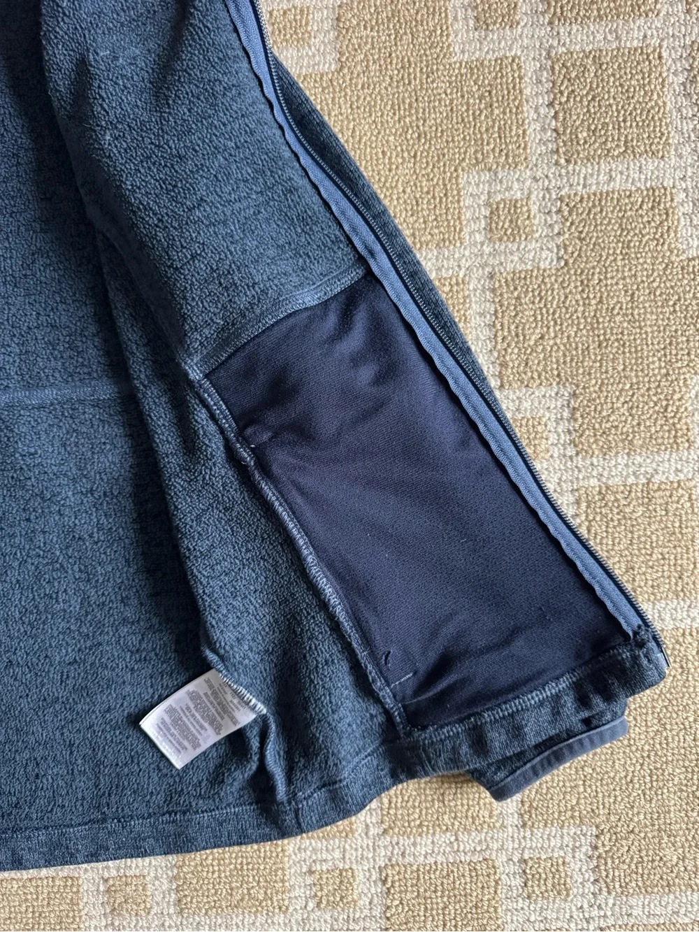 Columbia Better Sweater Style Fleece Jacket Heathered Navy Kids Medium 10/12